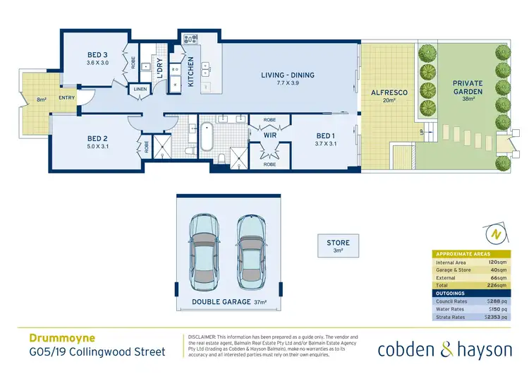 Floorplan of Homely apartment listing, G05/19 Collingwood Street, Drummoyne NSW 2047