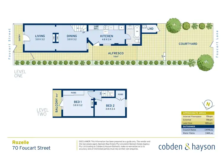 Floorplan of Homely house listing, 70 Foucart Street, Rozelle NSW 2039