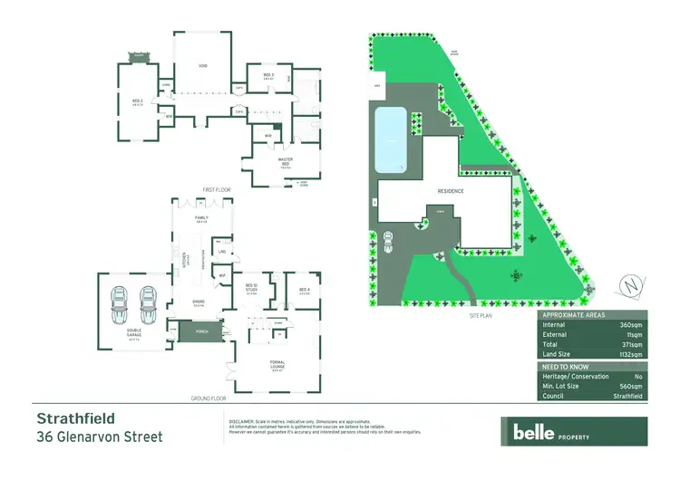 Floorplan of Homely house listing, 36 Glenarvon Street, Strathfield NSW 2135