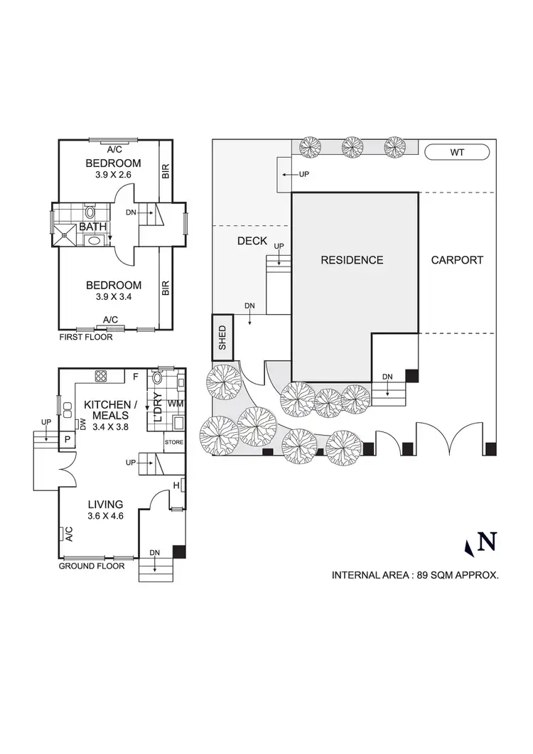 Floorplan of Homely house listing, 118A Barrow Street, Coburg VIC 3058