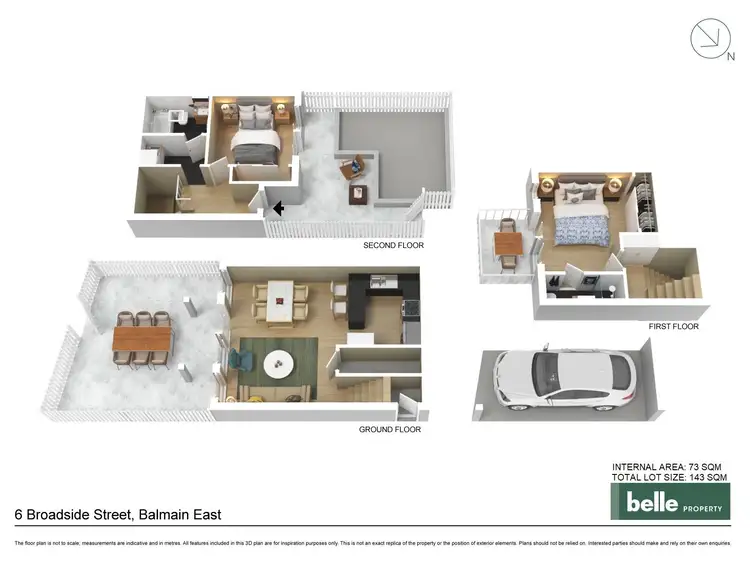 Floorplan of Homely house listing, 6 Broadside Street, Balmain East NSW 2041