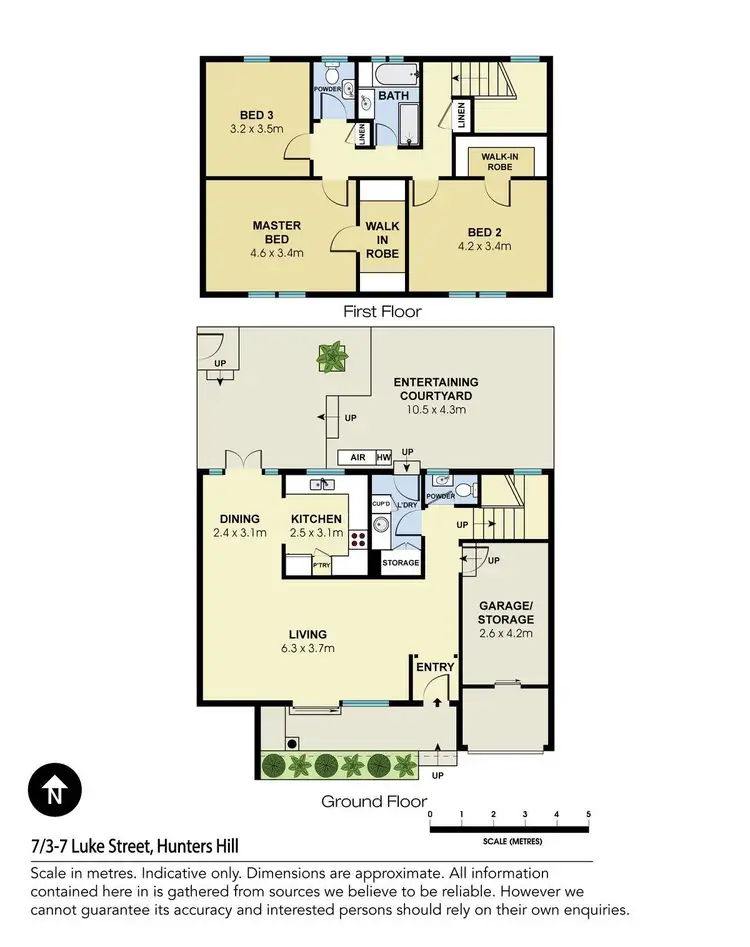 Floorplan of Homely townhouse listing, 7/3-7 Luke Street, Hunters Hill NSW 2110