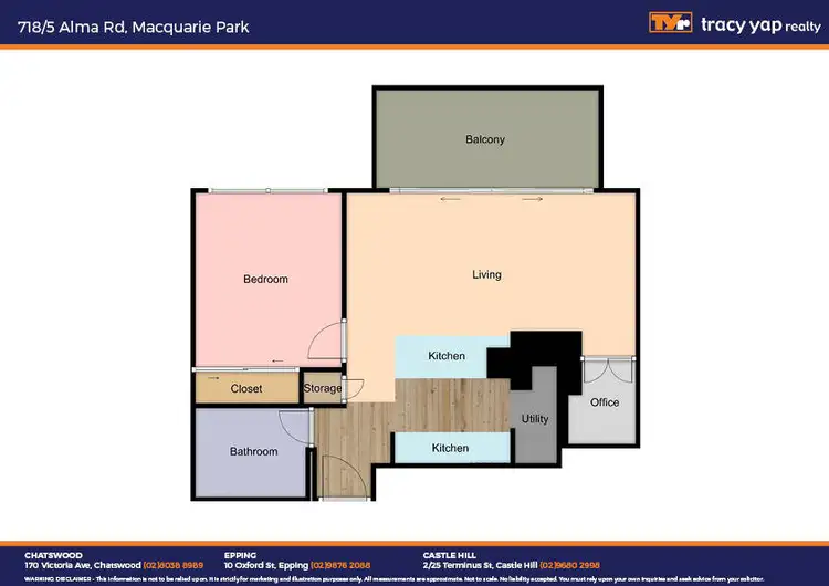 Floorplan of Homely apartment listing, 718/5 Alma Road, Macquarie Park NSW 2113