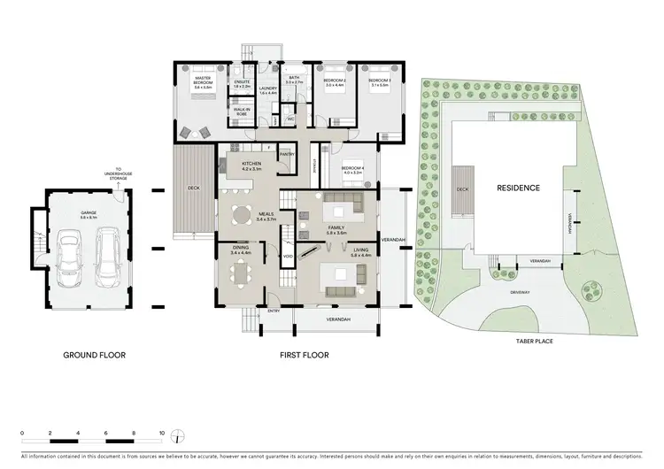 Floorplan of Homely house listing, 6 Taber Place, Isaacs ACT 2607