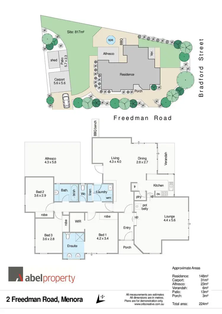 Floorplan of Homely house listing, 2 Freedman Road, Menora WA 6050