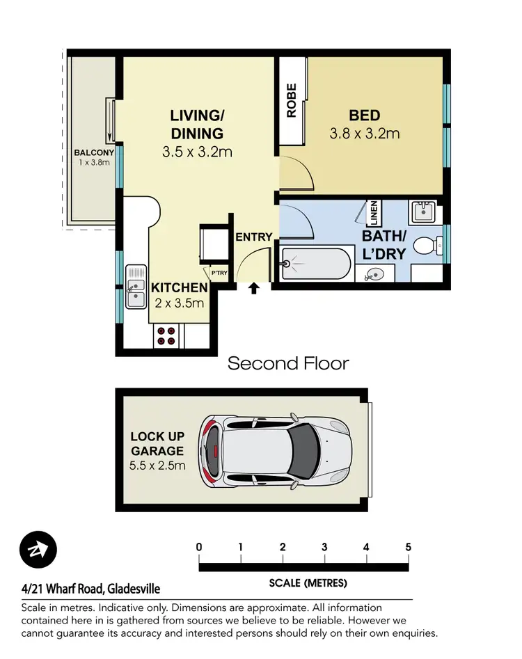 Floorplan of Homely apartment listing, 4/21 Wharf Road, Gladesville NSW 2111