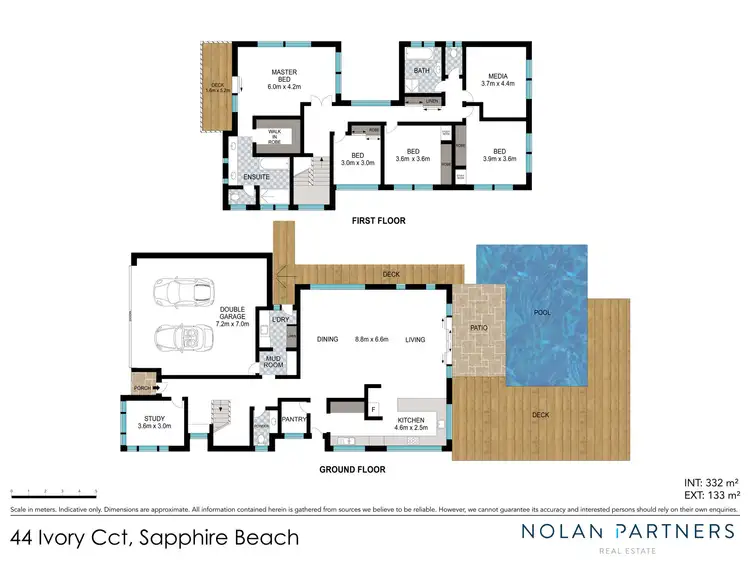 Floorplan of Homely house listing, 44 Ivory Circuit, Sapphire Beach NSW 2450