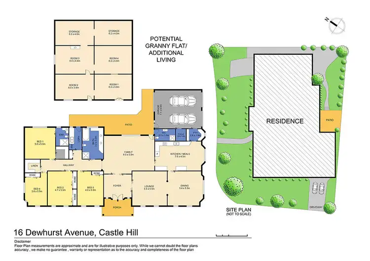 Floorplan of Homely house listing, 16 Dewhurst Avenue, Castle Hill NSW 2154