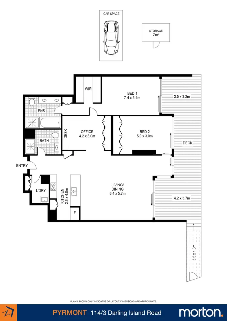 Floorplan of Homely apartment listing, 114/3 Darling Island Road, Pyrmont NSW 2009