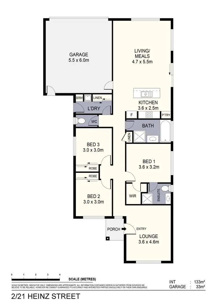 Floorplan of Homely townhouse listing, 2/21 Heinz Street, White Hills VIC 3550