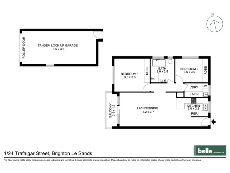 Floorplan of Homely apartment listing, 1/24 Trafalgar Street, Brighton-Le-Sands NSW 2216