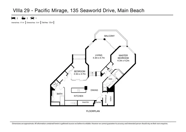 Floorplan of Homely apartment listing, 29/135 Seaworld Drive, Main Beach QLD 4217