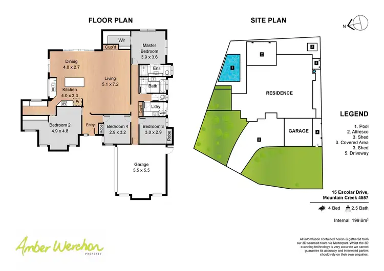 Floorplan of Homely house listing, 15 Escolar Drive, Mountain Creek QLD 4557