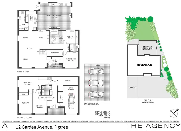 Floorplan of Homely house listing, 12 Garden Avenue, Figtree NSW 2525