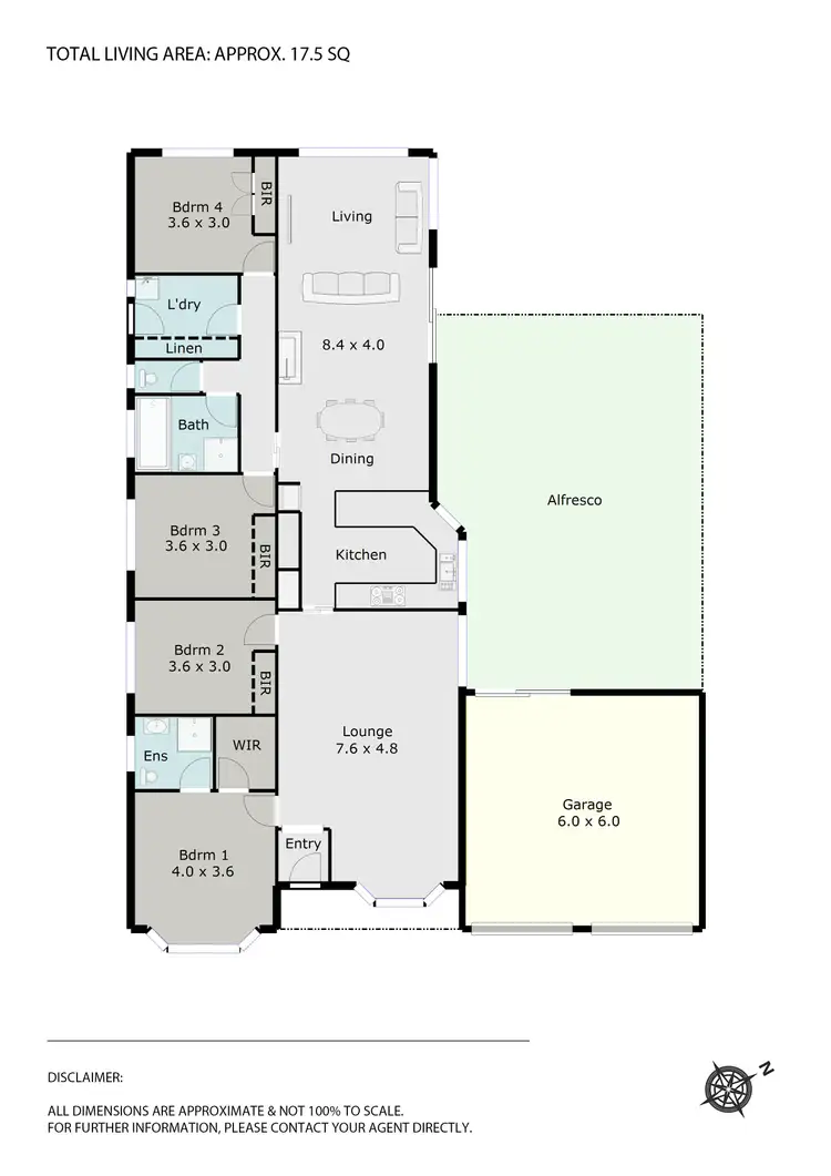 Floorplan of Homely house listing, 1a Wyndholm Crescent, Wendouree VIC 3355