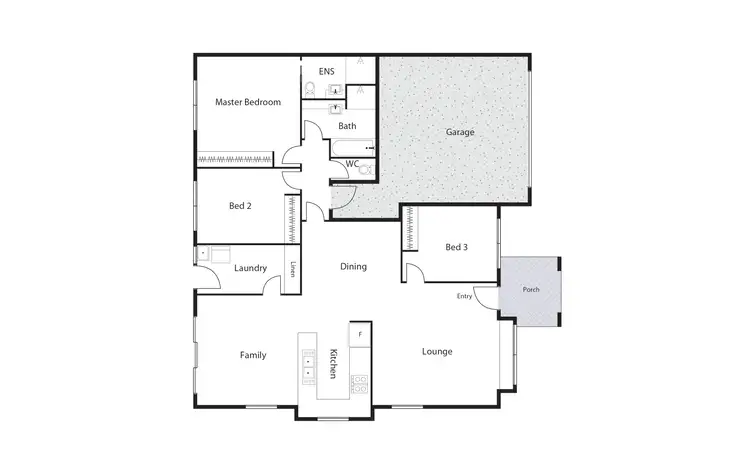 Floorplan of Homely townhouse listing, 40/121 Streeton Drive, Stirling ACT 2611