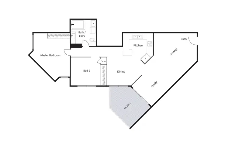 Floorplan of Homely apartment listing, 203/15 Jardine Street, Kingston ACT 2604