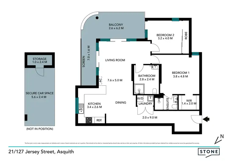 Floorplan of Homely apartment listing, 21/127 Jersey Street North, Asquith NSW 2077