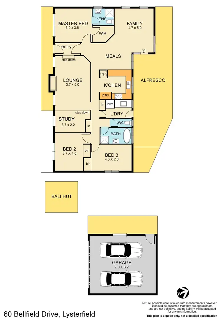 Floorplan of Homely house listing, 60 Bellfield Drive, Lysterfield VIC 3156