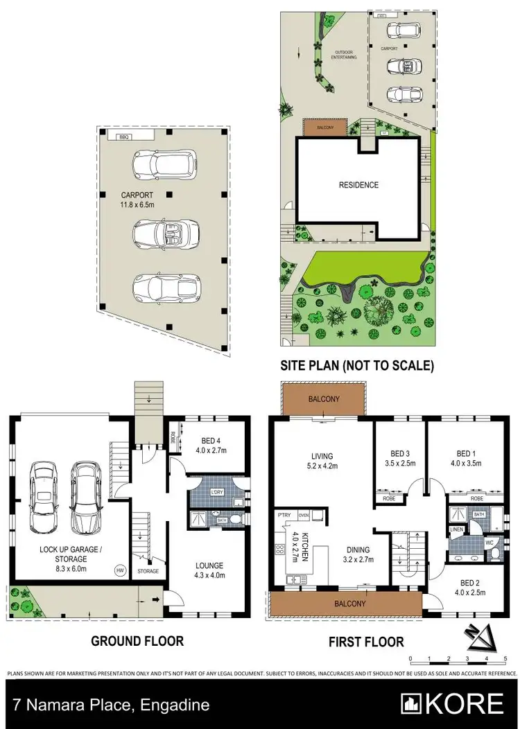 Floorplan of Homely house listing, 7 Namara Place, Engadine NSW 2233