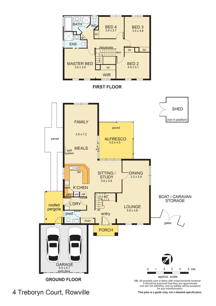 Floorplan of Homely house listing, 4 Treboryn Court, Rowville VIC 3178