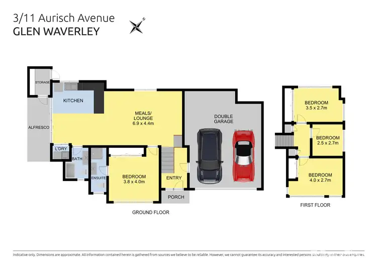 Floorplan of Homely townhouse listing, 3/11 Aurisch Avenue, Glen Waverley VIC 3150