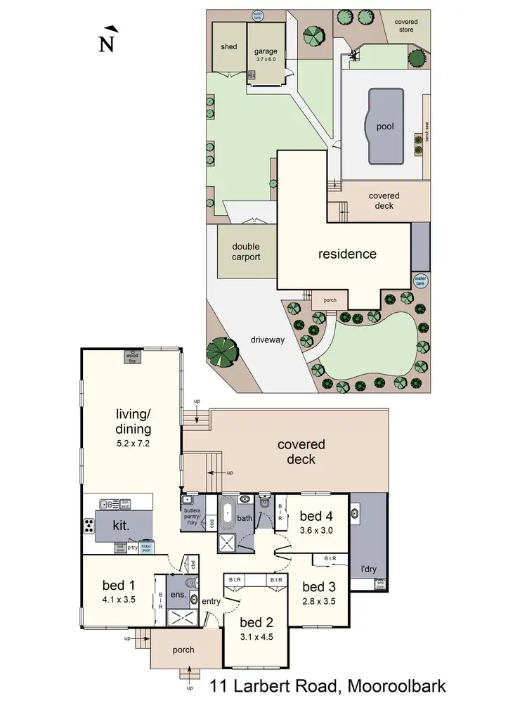 Floorplan of Homely house listing, 11 Larbert Road, Mooroolbark VIC 3138
