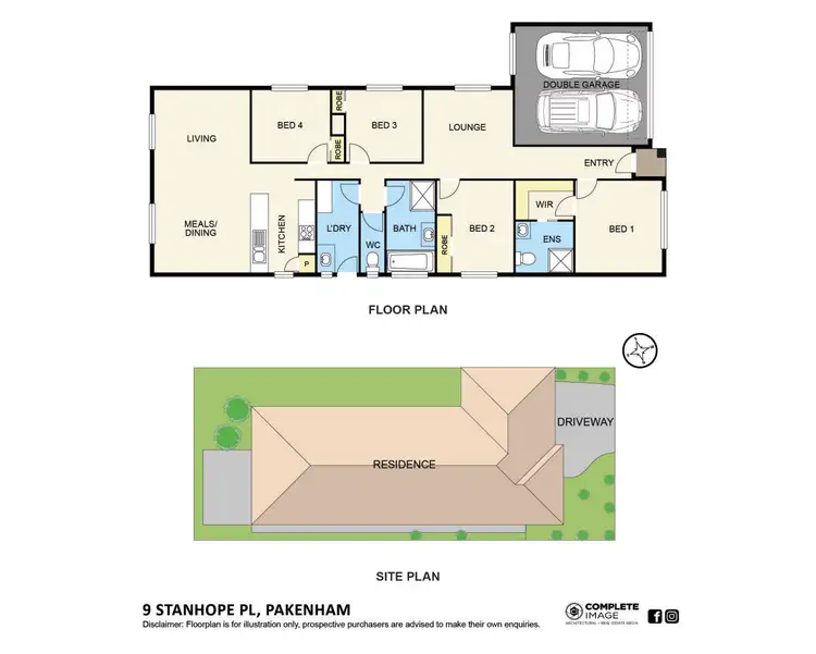 Floorplan of Homely house listing, 9 Stanhope Place, Pakenham VIC 3810
