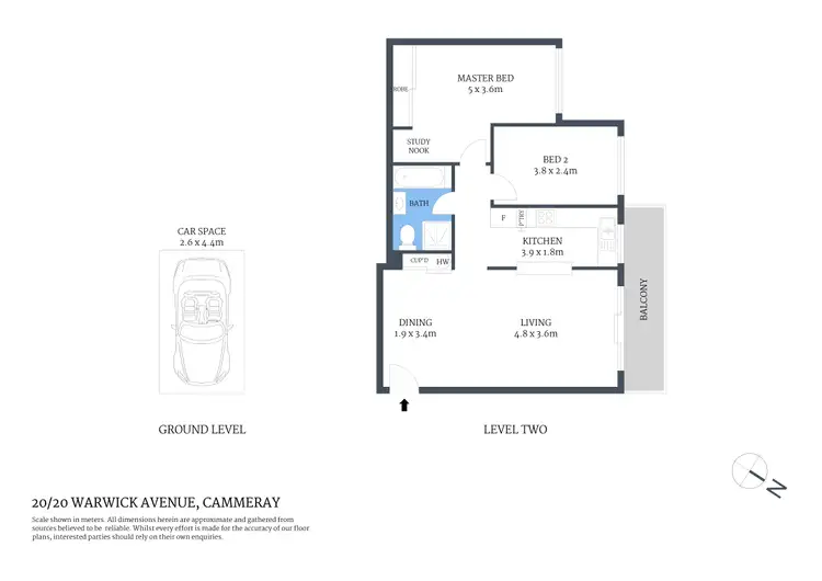 Floorplan of Homely unit listing, 20/20 Warwick Avenue, Cammeray NSW 2062