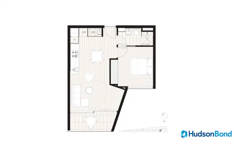 Floorplan of Homely apartment listing, 320/17 Lynch Street, Hawthorn VIC 3122