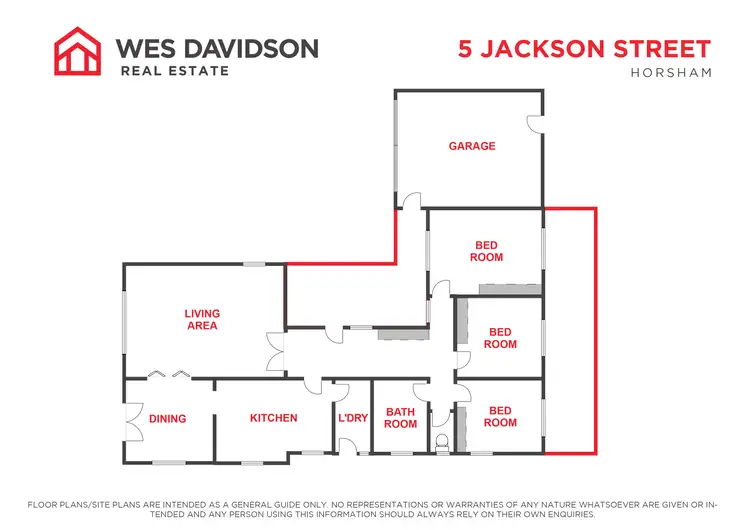 Floorplan of Homely house listing, 5 Jackson Street, Horsham VIC 3400