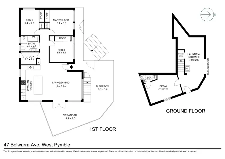 Floorplan of Homely house listing, 47 Bolwarra Avenue, West Pymble NSW 2073