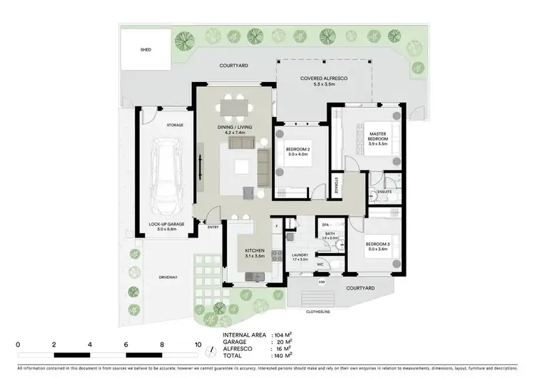 Floorplan of Homely villa listing, 2/52 Jarnahill Road, Mount Coolum QLD 4573