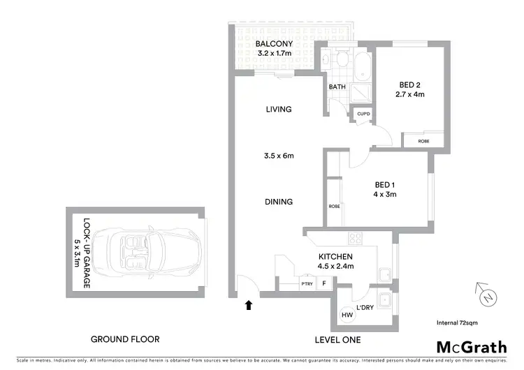 Floorplan of Homely apartment listing, 2/2 Lewis Street, Cronulla NSW 2230