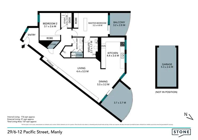 Floorplan of Homely unit listing, 29/6-12 Pacific Street, Manly NSW 2095