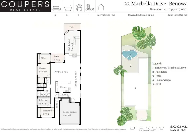 Floorplan of Homely house listing, 23 Marbella Drive, Benowa QLD 4217