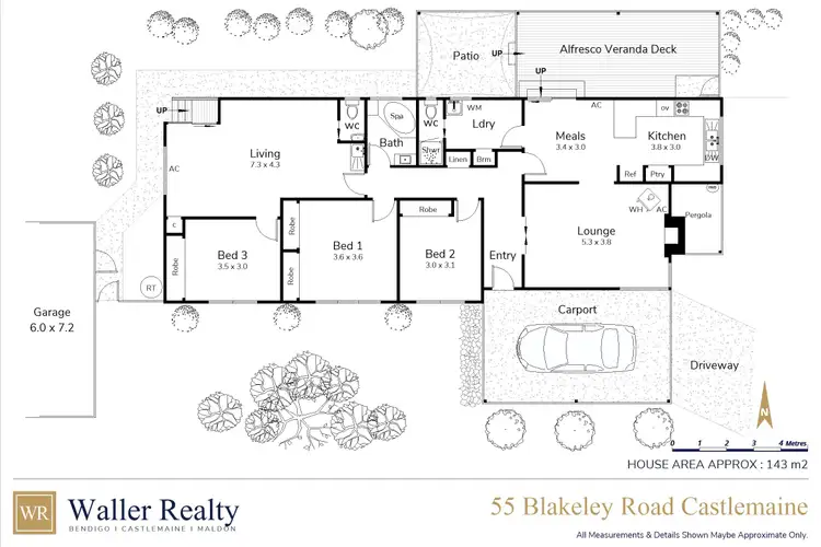 Floorplan of Homely house listing, 55 Blakeley Road, Castlemaine VIC 3450