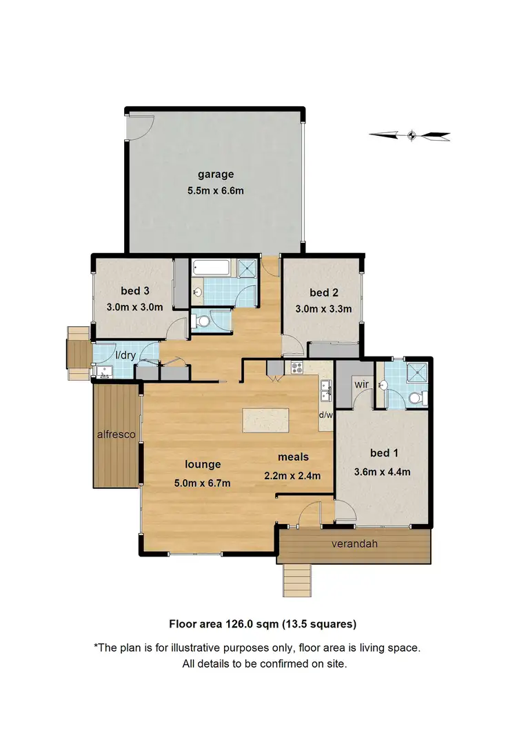 Floorplan of Homely house listing, 1 Adelia Close, Healesville VIC 3777