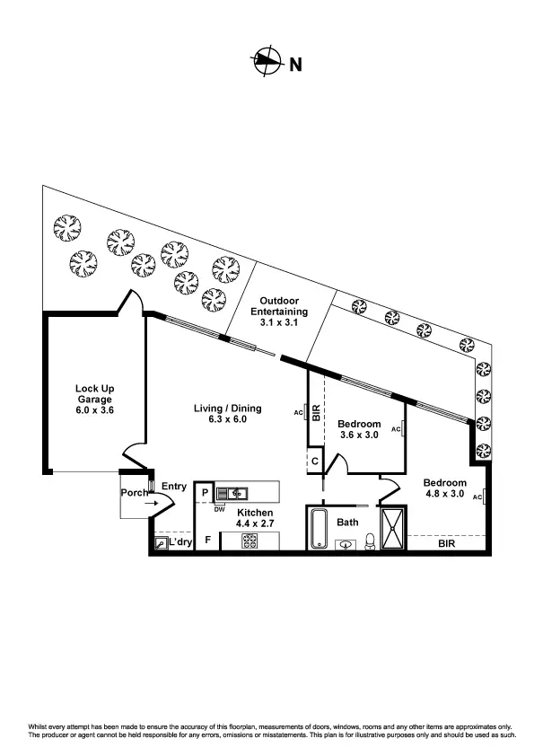 Floorplan of Homely unit listing, 3/19 Mulga Street, Altona VIC 3018