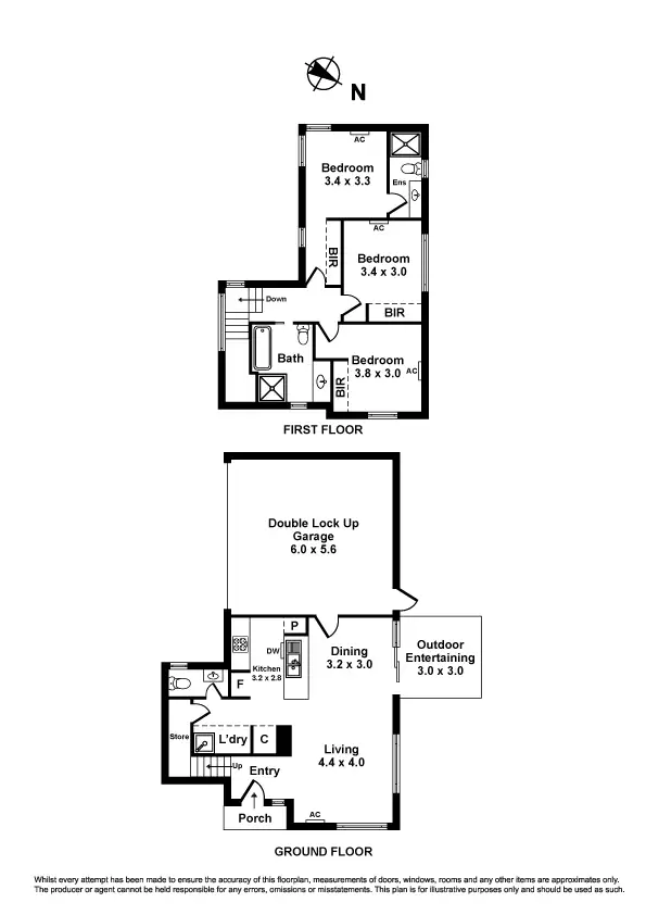 Floorplan of Homely unit listing, 1/19 Mulga Street, Altona VIC 3018