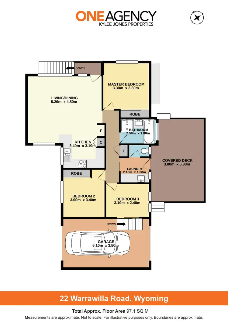 Floorplan of Homely semi-detached listing, 22 Warrawilla Road, Wyoming NSW 2250
