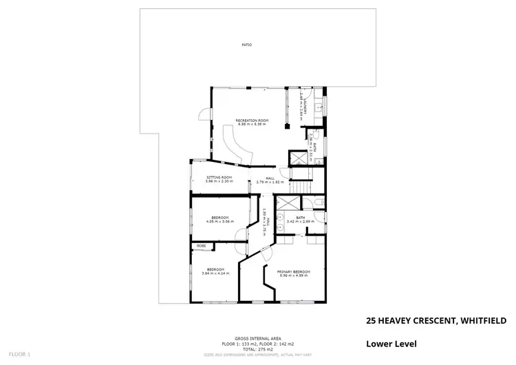 Floorplan of Homely house listing, 25 Heavey Crescent, Whitfield QLD 4870