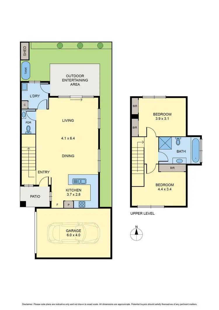 Floorplan of Homely townhouse listing, 4/8 Farringdon Street, Pascoe Vale VIC 3044