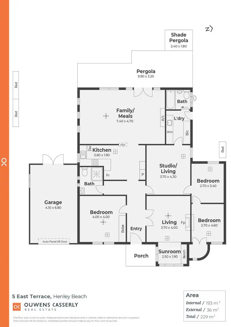 Floorplan of Homely house listing, 5 East Terrace, Henley Beach SA 5022