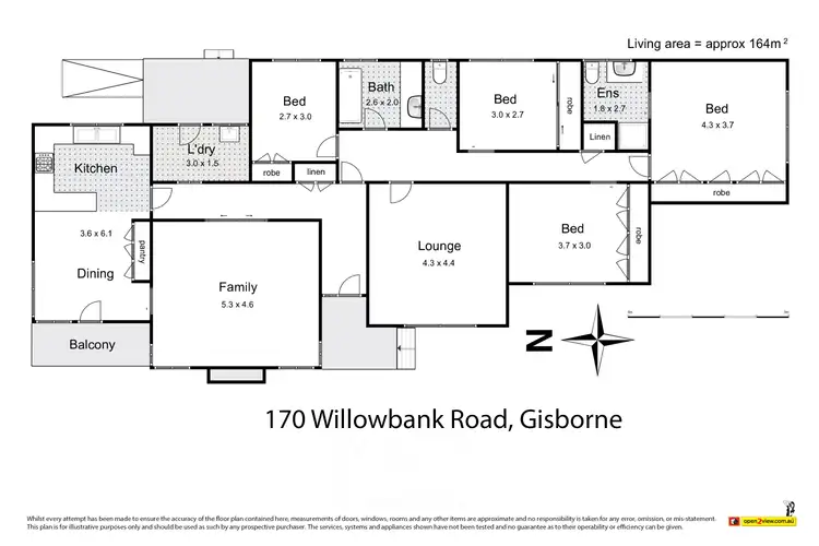 Floorplan of Homely house listing, 170 Willowbank Road, Gisborne VIC 3437