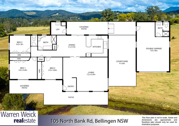 Floorplan of Homely rural property listing, 105 North Bank Road, Bellingen NSW 2454
