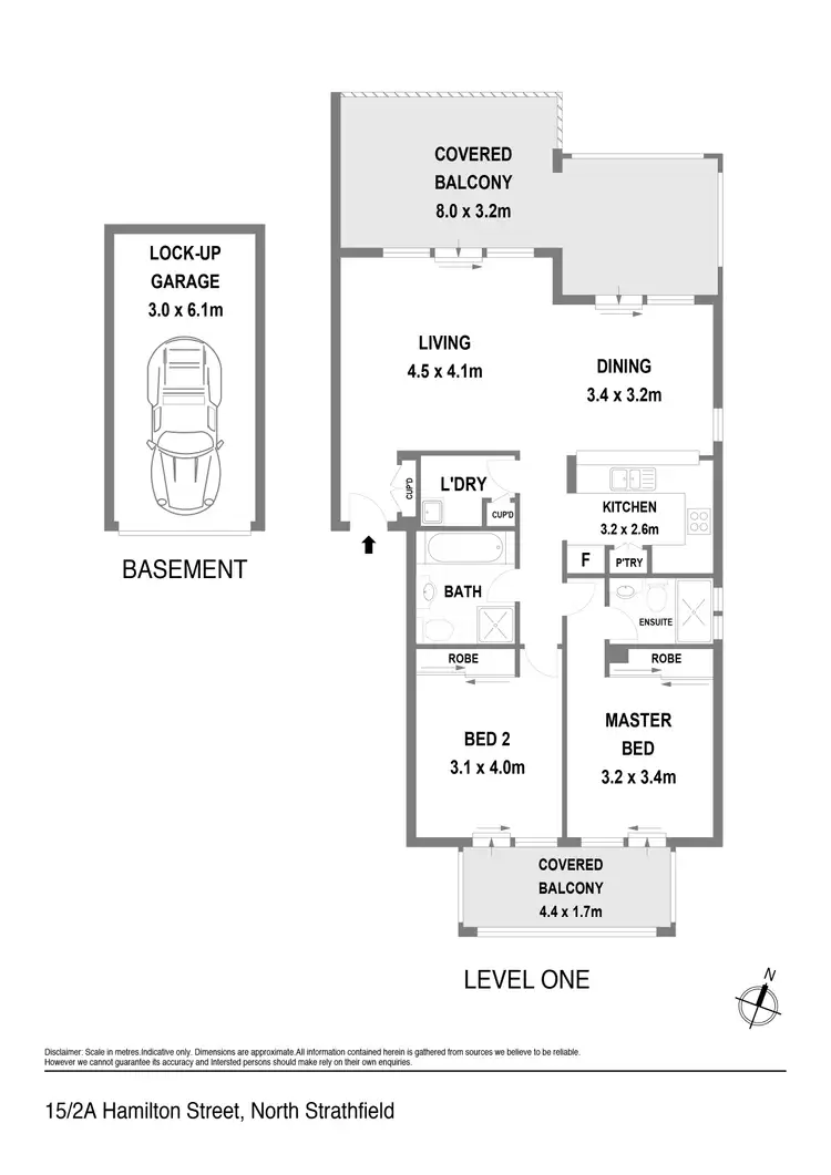 Floorplan of Homely apartment listing, 15/2a Hamilton Street, North Strathfield NSW 2137