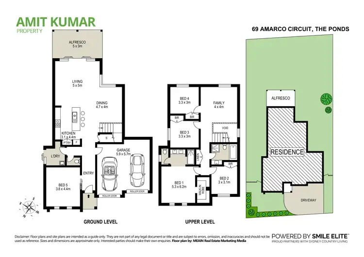 Floorplan of Homely house listing, 69 Amarco Circuit, The Ponds NSW 2769