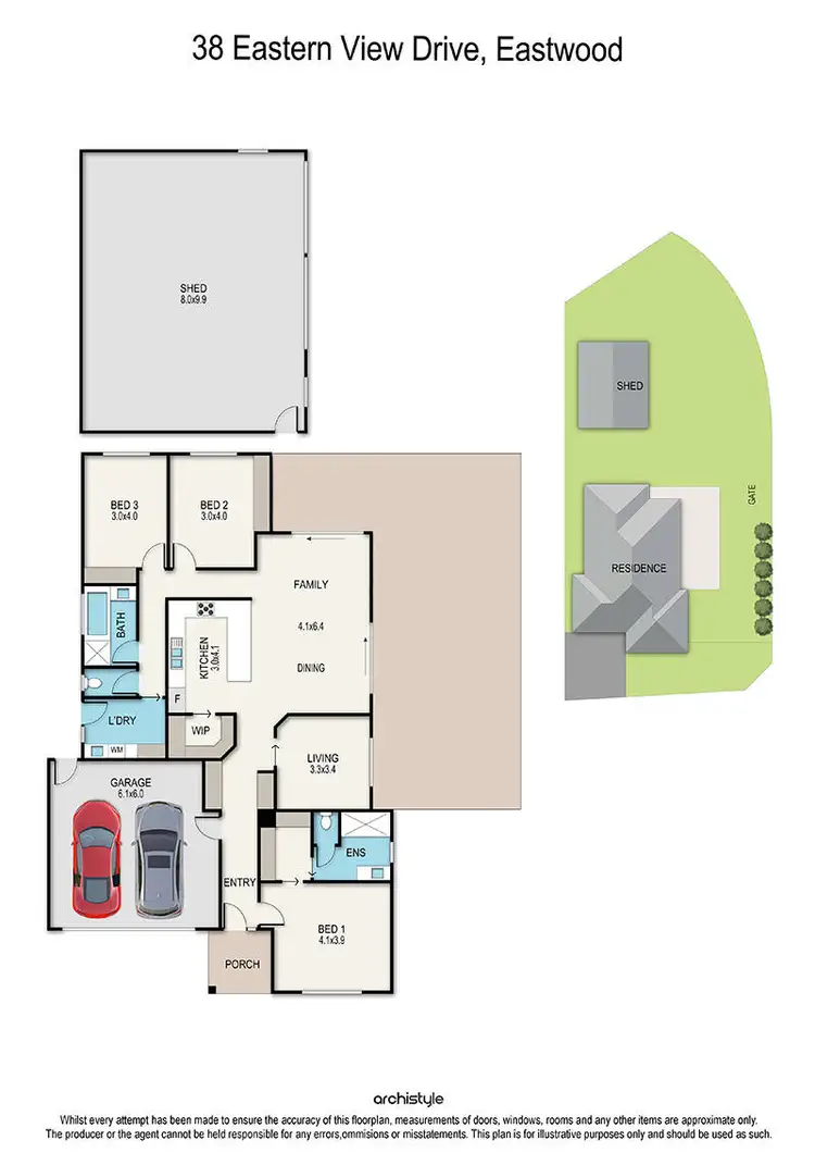 Floorplan of Homely house listing, 38 Eastern View Drive, Eastwood VIC 3875