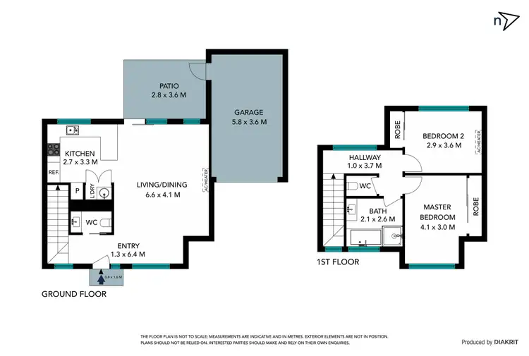 Floorplan of Homely townhouse listing, 2/16 Travers Street, Thomastown VIC 3074